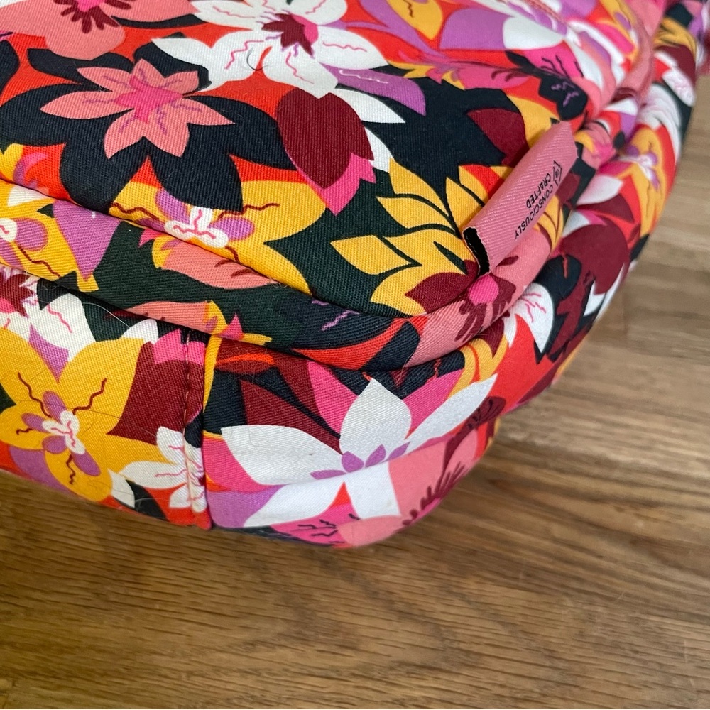 Vera Bradley Utility Crossbody Bag “Rosa Floral” - Picture 7 of 11